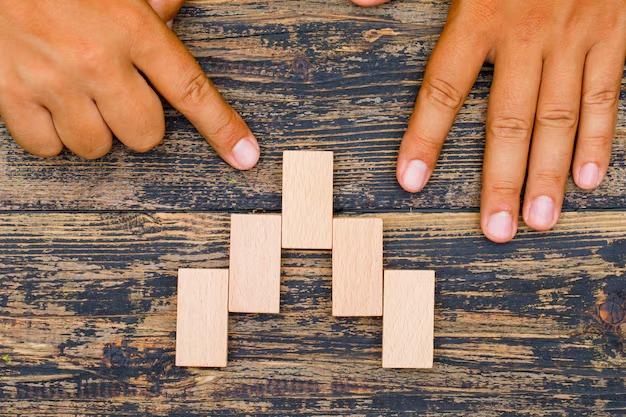 picture showing wooden tiles arranged in an orderly fashion