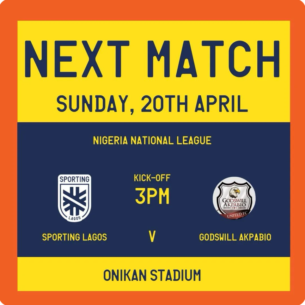 Sporting Lagos home football match Events