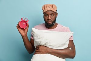 picture showing a parent who has not slept