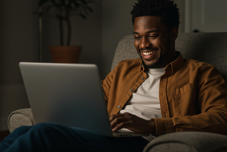 picture showing a Finance Bro making posts on LinkedIn